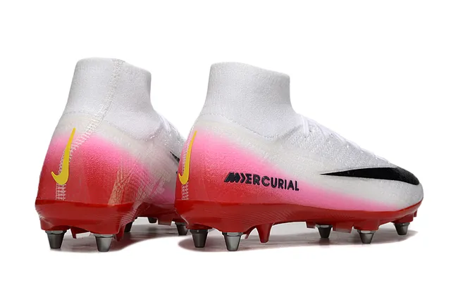 Nike Mercurial High-Cut Gradient Pink Red Firm-Ground Zapatos de fútbol 5