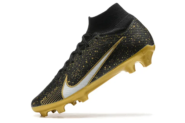 Nike Mercurial Superfly doré avec taches Chaussures de football à crampons pour terre ferme 4