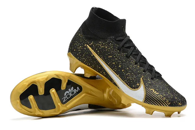 Nike Mercurial Superfly doré avec taches Chaussures de football à crampons pour terre ferme 6