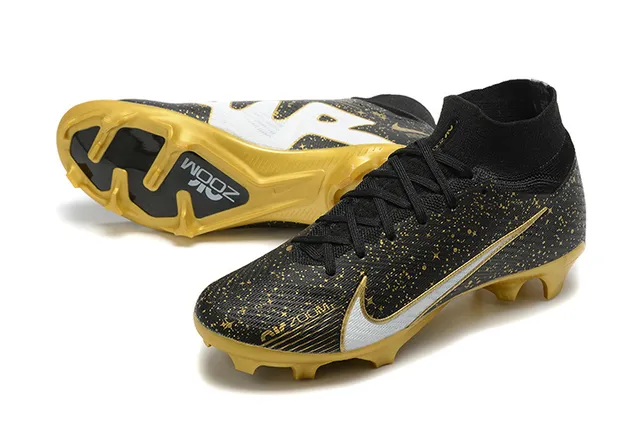 Nike Mercurial Superfly doré avec taches Chaussures de football à crampons pour terre ferme 7