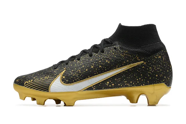 Nike Mercurial Superfly doré avec taches Chaussures de football à crampons pour terre ferme 10