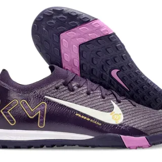 Nike Mercurial Superfly morado rosa Flyknit upper firma KM gráfico zapatos de fútbol indoor