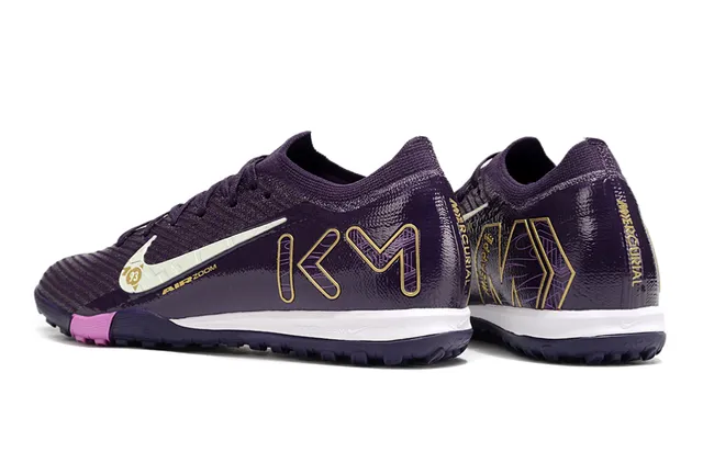 耐克 Mercurial Superfly 紫粉 飞线鞋面 签名 KM 图形 室内足球鞋 2