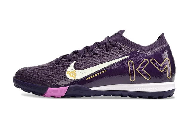 耐克 Mercurial Superfly 紫粉 飞线鞋面 签名 KM 图形 室内足球鞋 6