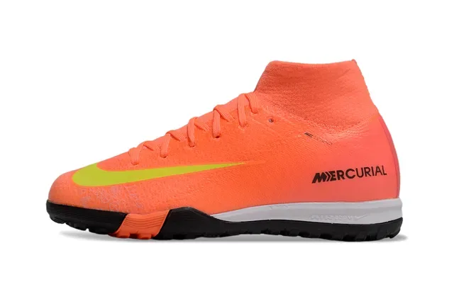 Nike Mercurial Turf Orange Neon Yellow Turf Soccer Shoes 6