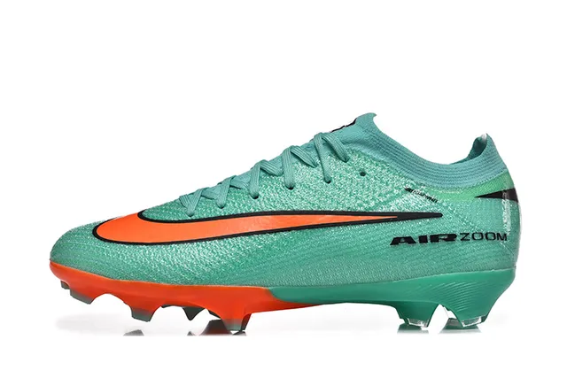 Nike Mercurial Vapor Air Zoom Sapatos de futebol para gramado firme Verde Menta Laranja 2