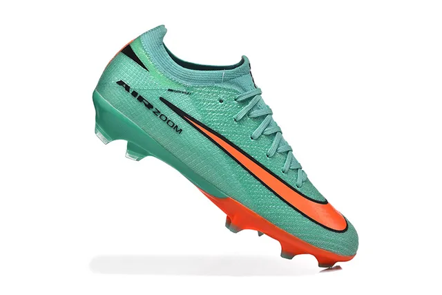 Nike Mercurial Vapor Air Zoom Sapatos de futebol para gramado firme Verde Menta Laranja 4