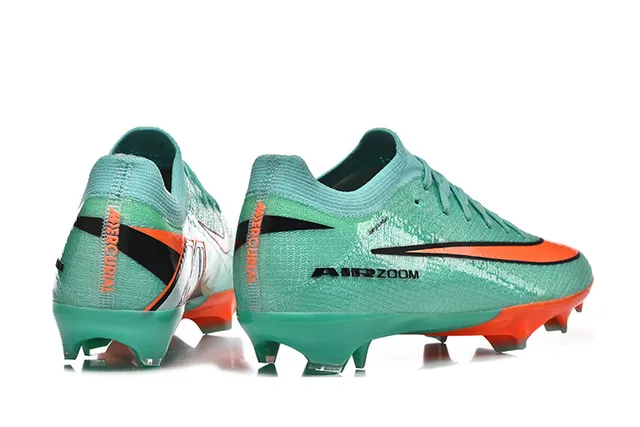 Nike Mercurial Vapor Air Zoom Sapatos de futebol para gramado firme Verde Menta Laranja 5