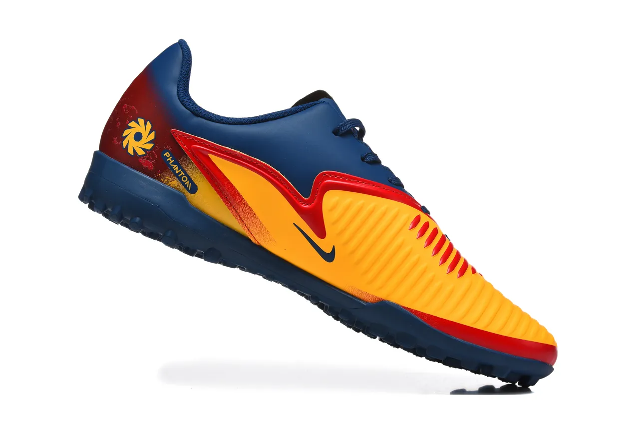 Nike Mercurial Vapor Azul Marinho Amarelo De Corte Baixo Superior Sintético Estudos Moldados Grama Sapatos De Futebol 3