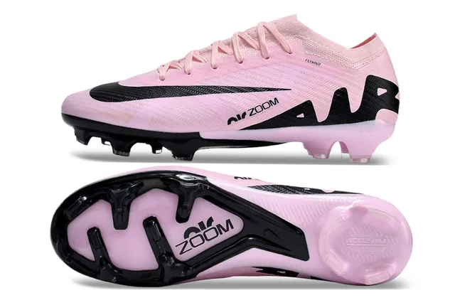 Nike Mercurial Vapor Rose et Noir terrain ferme Chaussures de football 6