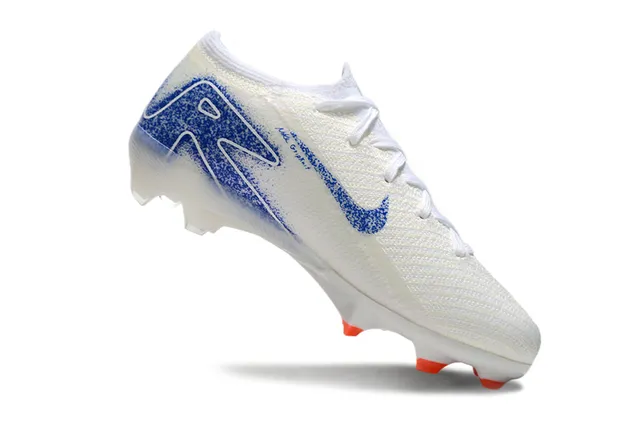 Nike Mercurial Vapor Ronaldo সাদা নীল কমলা ফার্ম গ্রাউন্ড ফুটবল জুতো 2