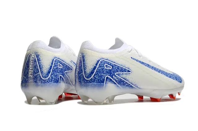 Nike Mercurial Vapor Ronaldo সাদা নীল কমলা ফার্ম গ্রাউন্ড ফুটবল জুতো 5