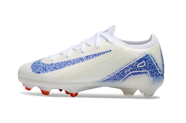 Nike Mercurial Vapor Ronaldo সাদা নীল কমলা ফার্ম গ্রাউন্ড ফুটবল জুতো 7