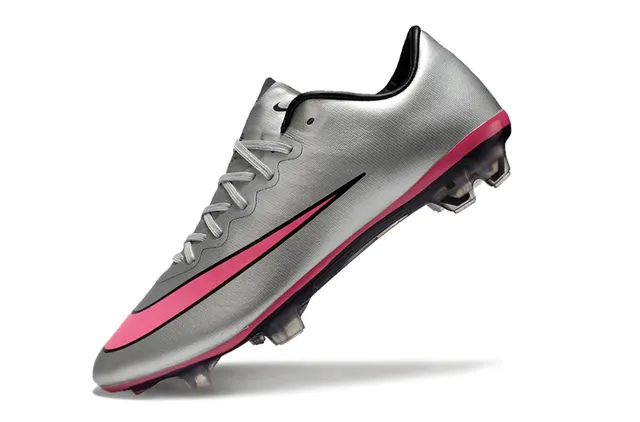 Nike Mercurial Vapor Plata Rosa Chaussures de football pour sol ferme 3