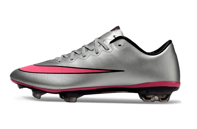 Nike Mercurial Vapor Plata Rosa Chaussures de football pour sol ferme 7