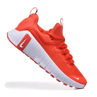 Nike برتقالي أبيض منحوت متموج وسط الكعبة نسيج علوي أسلوب حياة أحذية رياضية
