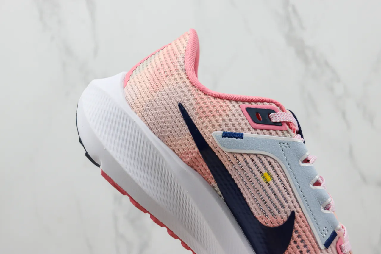 Nike Pegasus 40 Pink Navy White Running Shoes 5