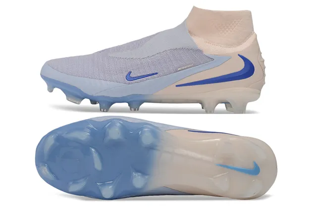Nike Phantom GT 米色蓝 袜套领 Flyknit 鞋面 Firm-Ground 足球鞋 16