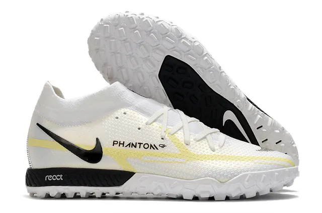 Nike Phantom GT Black Gold Sock-Fit Collar Metallic Band Turf Soccer Shoes 12