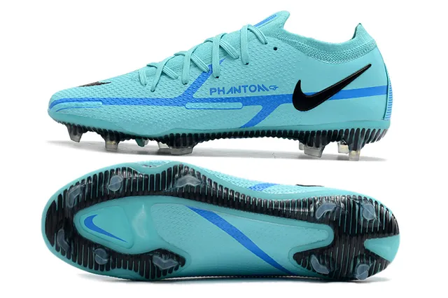 Nike Phantom GT 黑色红色针织鞋面 低帮靴领 钉地足球鞋 10