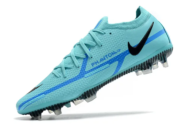 Nike Phantom GT 黑色红色针织鞋面 低帮靴领 钉地足球鞋 12