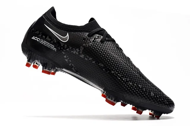 Nike Phantom GT 黑色红色针织鞋面 低帮靴领 钉地足球鞋 17