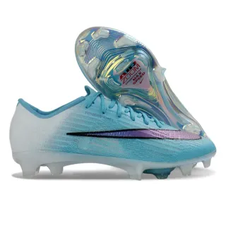 Nike Phantom GT Azul Branco Low-Cut Knit Upper Superfície Firme Sapatos de Futebol