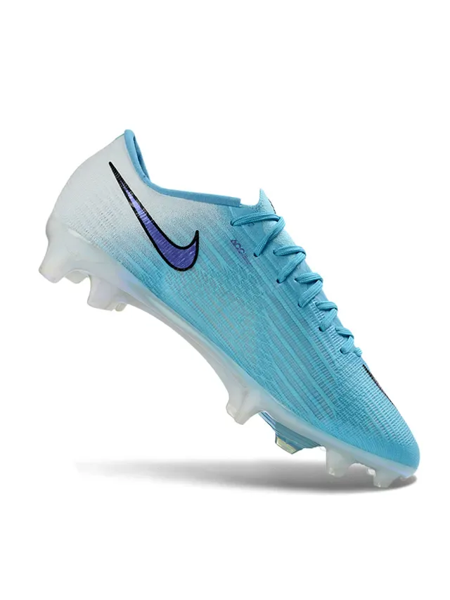 Nike Phantom GT Blue White Low-Cut Knit Upper Firm-Ground Soccer Shoes 4