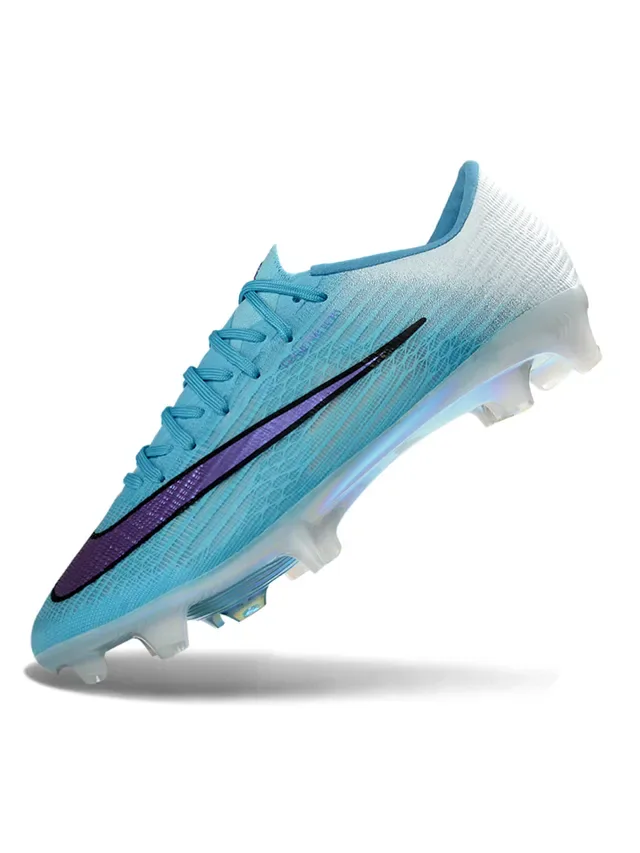 Nike Phantom GT Blue White Low-Cut Knit Upper Firm-Ground Soccer Shoes 5