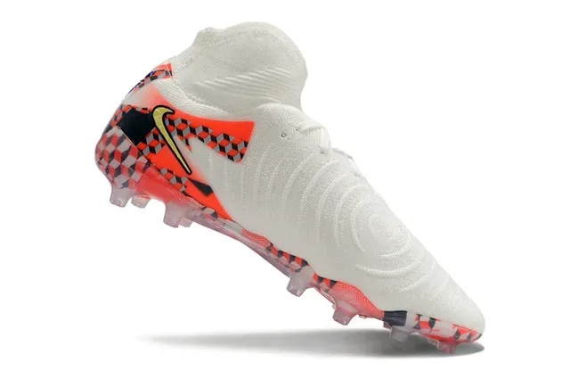 Nike Phantom GT Checkered White Orange Firm-Ground Soccer Shoes 2