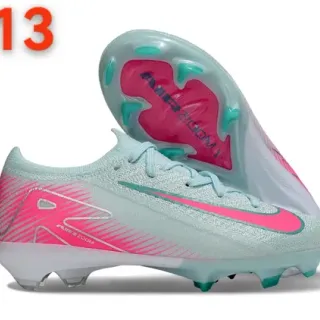 Nike Phantom GT Haut en tricot rose et bleu lacets asymétriques Firm-Ground chaussures de football