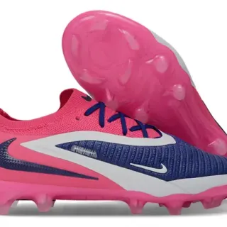 Nike Phantom GT Rosa marinho Upper de knit Cobertura assimétrica Tacón firm-ground Zapatilhas de futebol