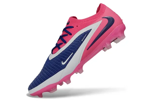 Nike Phantom GT Rosa marinho Upper de knit Cobertura assimétrica Tacón firm-ground Zapatilhas de futebol 3