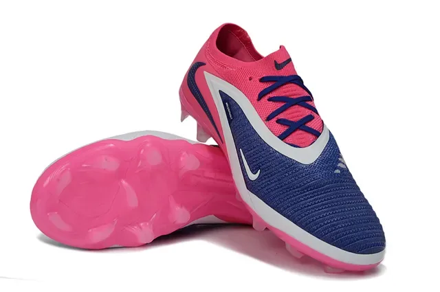 Nike Phantom GT Rosa marinho Upper de knit Cobertura assimétrica Tacón firm-ground Zapatilhas de futebol 4
