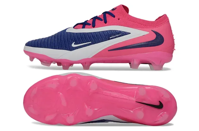 Nike Phantom GT Rosa marinho Upper de knit Cobertura assimétrica Tacón firm-ground Zapatilhas de futebol 6