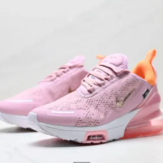 Nike Rosa Laranja Perfurado Malla Engenheirada Superior Translucida Gradiente Calcanhar Air Unit Tênis de corrida