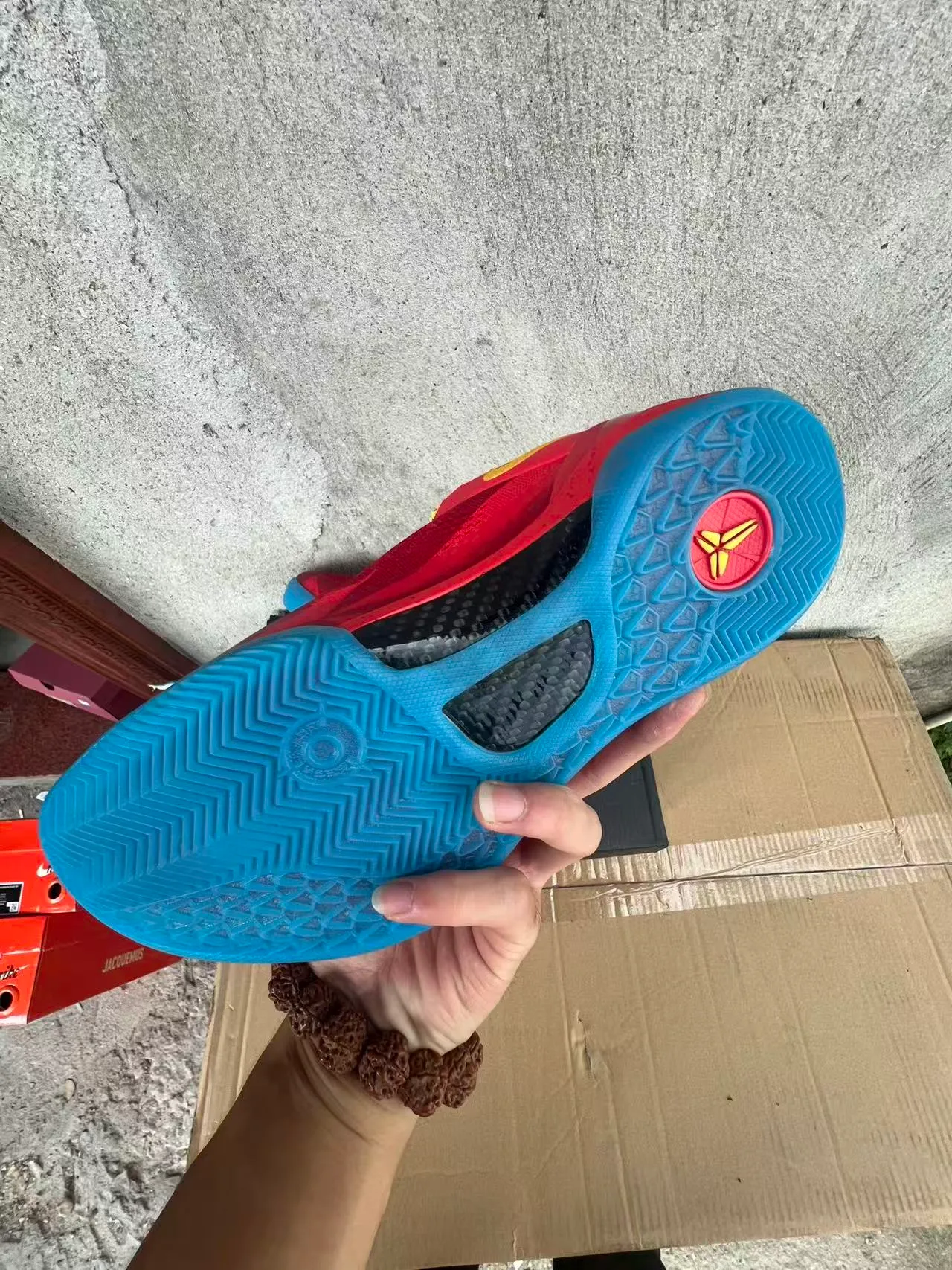 Nike Rojo Azul Zapatos de Baloncesto de Bajo Corte con Upper de Tejido Capas Superpuestas de Material Sintético 8
