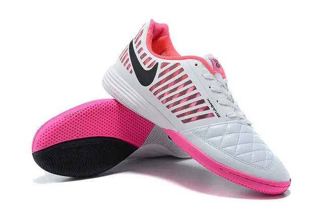 Nike rojo blanco upper de cage moldeado acolchado punta sintética zapatos de fútbol indoor 10