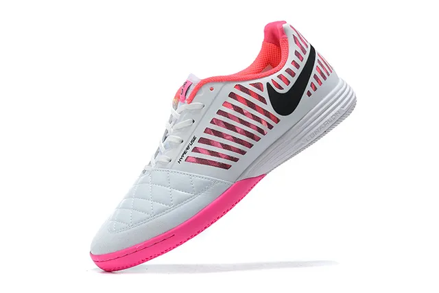 Nike rojo blanco upper de cage moldeado acolchado punta sintética zapatos de fútbol indoor 14