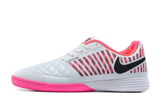 Nike rojo blanco upper de cage moldeado acolchado punta sintética zapatos de fútbol indoor 15