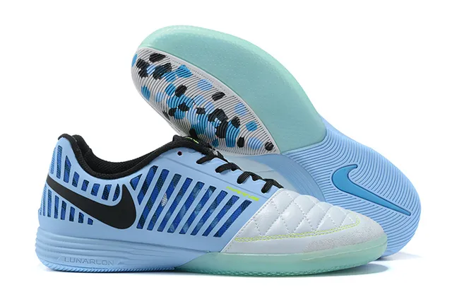 Nike rojo blanco upper de cage moldeado acolchado punta sintética zapatos de fútbol indoor 23