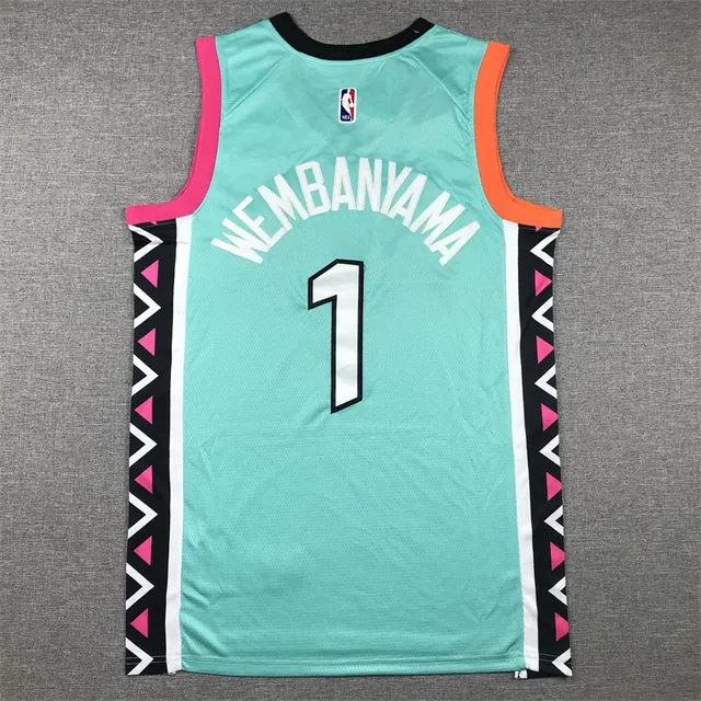 Nike San Antonio Spurs City Edition Mint Green 篮球球衣 3