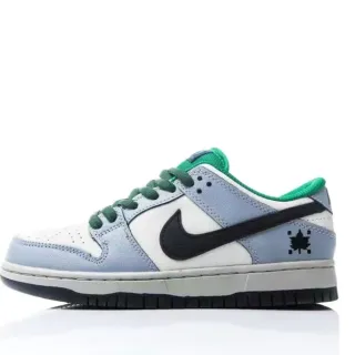 Nike SB Dunk Low Light Blue White Green Skateboard Shoes