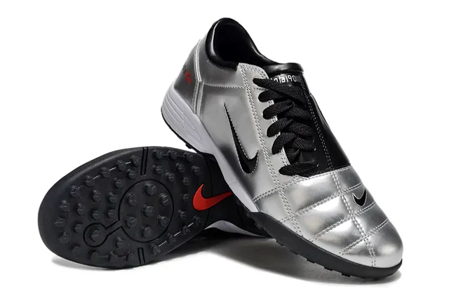 Nike Total 90 III Silver Black Red Turf Soccer Shoes 5