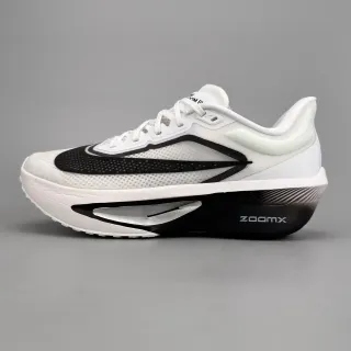 Nike सफेद काला इंजीनियर मेश अपर स्कल्प्टेड ज़ूमएक्स मिडसोल रनिंग शूज