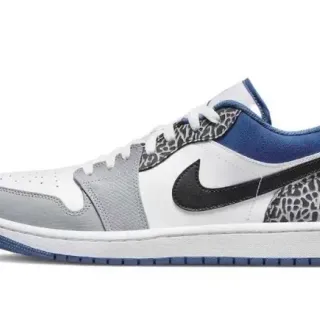 Nike 白蓝低帮轮廓大象印花叠加生活方式运动鞋