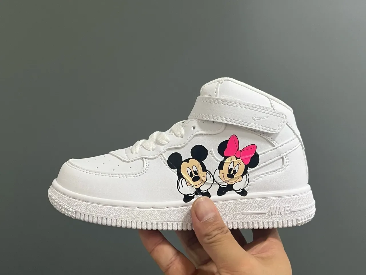 Nike White High-Top Strap-Closure Lifestyle Sneakers 6