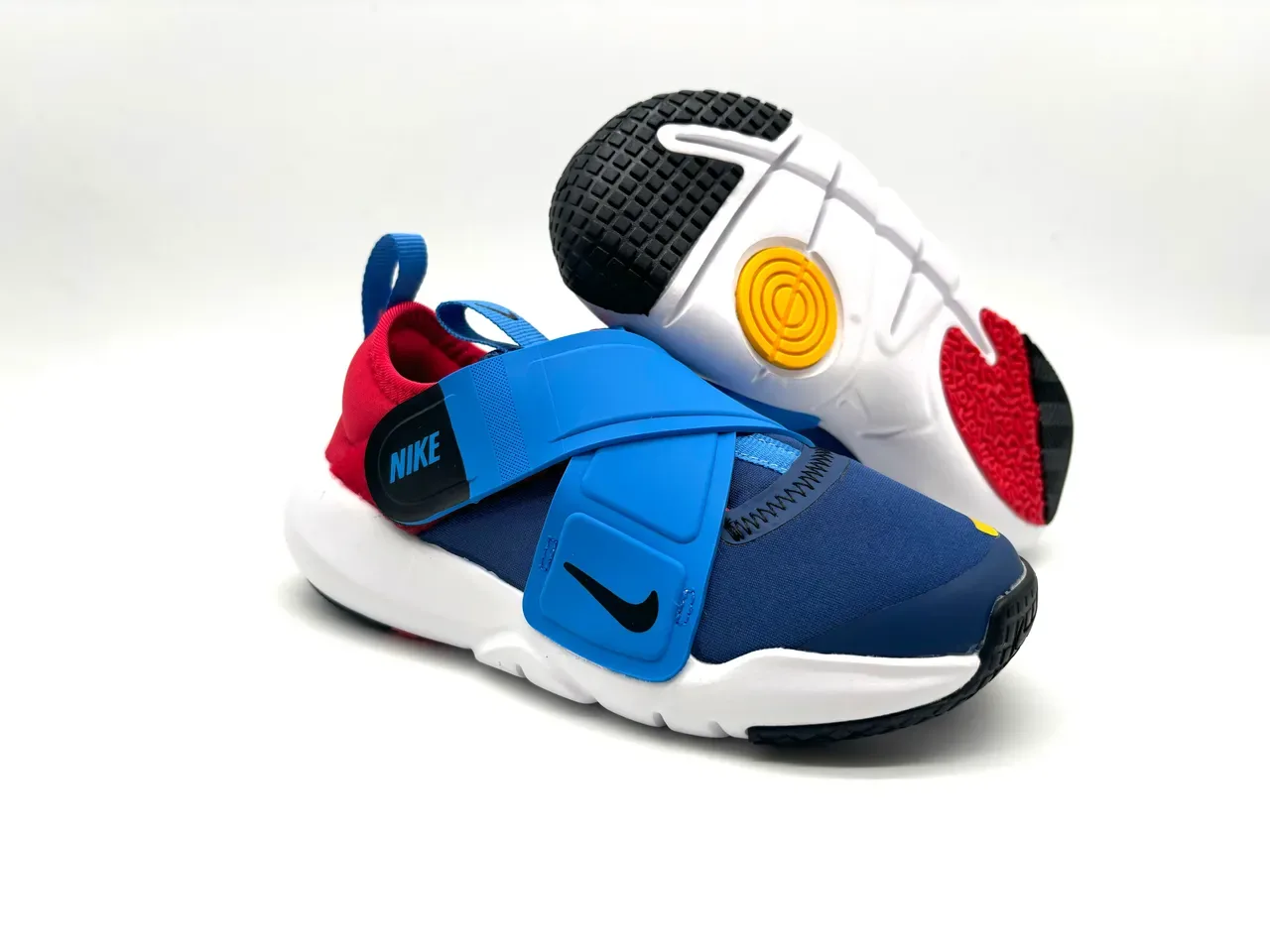 Nike White Purple Strap-Closure Low-Top Lifestyle Sneakers 5