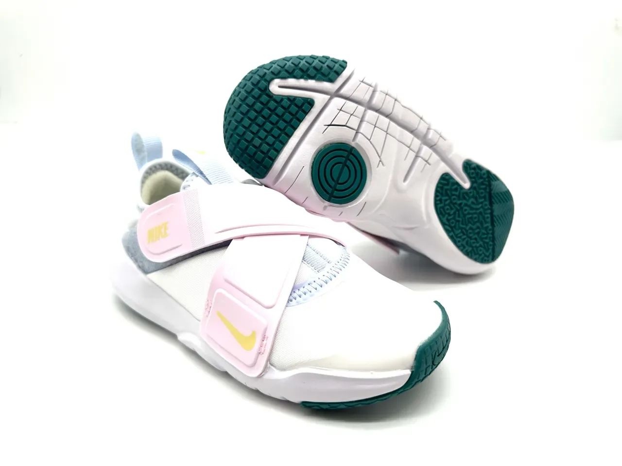 Nike White Purple Strap-Closure Low-Top Lifestyle Sneakers 15