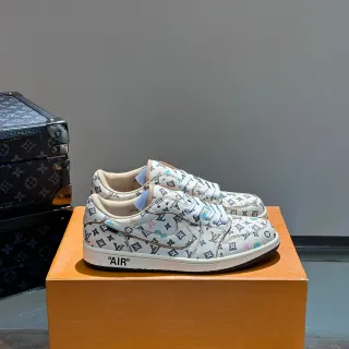 Nike x Louis Vuitton Dunk Low Monogram Print سنیکرز لايف ستايل